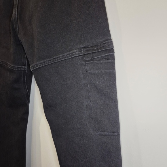 Black DU/ER All-Weather Denim High Rise Barrel Pant | Size 32 - Picture 8 of 8